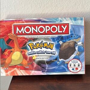 Monopoly Pokémon Kanto Edition Board Game